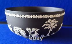 Wedgwood Black Jasperware Bowl Superb Condition dated 1970