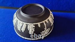 Wedgwood Black Jasperware Bowl Superb Condition dated 1970