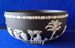 Wedgwood Black Jasperware Bowl Superb Condition dated 1970