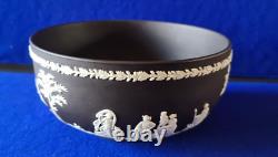 Wedgwood Black Jasperware Bowl Superb Condition dated 1970