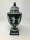 Wedgwood Black Jasperware Dancing Hours Urn Vase 1955 9.5