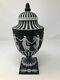 Wedgwood Black Jasperware Dancing Hours Urn Vase 1955 9.5 As Is