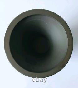 Wedgwood Black Jasperware Footed Vase Classical Scenes