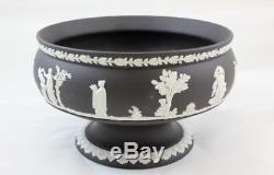 Wedgwood Black Jasperware Imperial Footed Bowl England