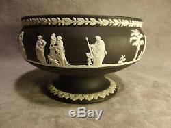 Wedgwood Black Jasperware Imperial Pedestal Bowl