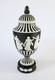 Wedgwood Black Jasperware Lidded Urn Dancing Hours