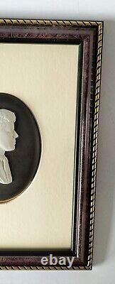 Wedgwood Black Jasperware Plaque John F Kennedy