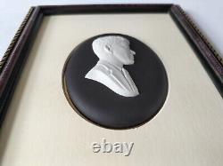 Wedgwood Black Jasperware Plaque John F Kennedy