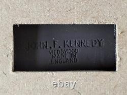 Wedgwood Black Jasperware Plaque John F Kennedy