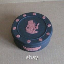 Wedgwood Black & Terracotta Jasperware Egyptian Round Box