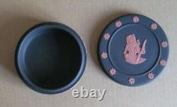 Wedgwood Black & Terracotta Jasperware Egyptian Round Box