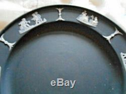 Wedgwood Black & White Jasperware Dip Antique Cherub Plates WW OnlyLovely