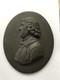 Wedgwood Black Basalt Jos. Wedgwood Oval Plaque Stamped Elliott On The Back