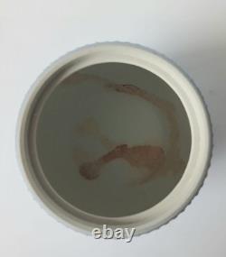 Wedgwood Blue Dip Jasperware Tobacco Pot and Lid