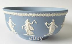 Wedgwood Blue Jasper Bowl Dancing Hours 8 Inch Jasperware Wedgwood Blue Jasper Bowl Dancing Hours 8 Inch Jasperware