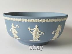 Wedgwood Blue Jasper Bowl Dancing Hours 8 Inch Jasperware