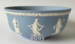 Wedgwood Blue Jasper Bowl Dancing Hours 8 Inch Jasperware