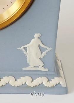Wedgwood Blue Jasper Clock Dancing Hours Boxed jasperware
