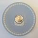 Wedgwood Blue Jasper Plate With Year 2000 Millennium Silver Insert Jasperware