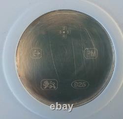 Wedgwood Blue Jasper Plate with Year 2000 Millennium Silver Insert jasperware