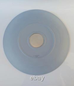 Wedgwood Blue Jasper Plate with Year 2000 Millennium Silver Insert jasperware