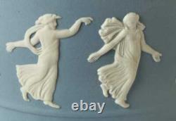 Wedgwood Blue Jasper Teapot Dancing Hours Miniature Jasperware