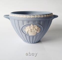 Wedgwood Blue Jasper Twin Handled Bacchus Bowl jasperware