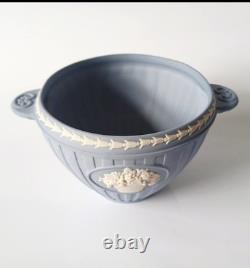 Wedgwood Blue Jasper Twin Handled Bacchus Bowl jasperware