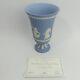 Wedgwood Blue Jasper Ware Dancing Hours Vase C. 1997