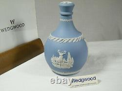 Wedgwood Blue Jasper Ware Decanter, for Glenfiddict, Superb Original Condition