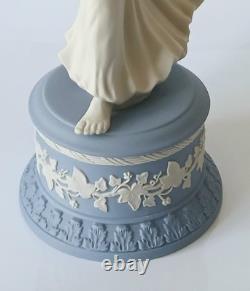 Wedgwood Blue Jasper figure Dancing Hours Boxed Laurel Garland jasperware