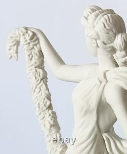 Wedgwood Blue Jasper figure Dancing Hours Boxed Laurel Garland jasperware