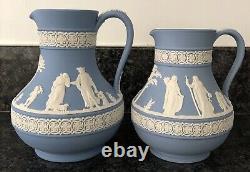 Wedgwood Blue Jasper ware 2 Jugs Excellent Condition