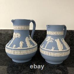 Wedgwood Blue Jasper ware 2 Jugs Excellent Condition