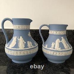 Wedgwood Blue Jasper ware 2 Jugs Excellent Condition