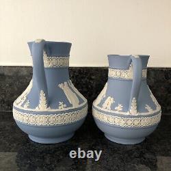 Wedgwood Blue Jasper ware 2 Jugs Excellent Condition