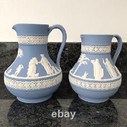 Wedgwood Blue Jasper ware 2 Jugs Excellent Condition