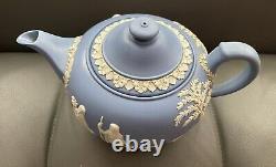 Wedgwood Blue Jasper-ware Teapot