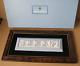 Wedgwood Blue Jasperware 4 Seasons Cupid Plaque Boxed