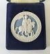 Wedgwood Blue Jasperware 900th Anniversary Of The Domesday Book Seal Medallion