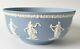 Wedgwood Blue Jasperware Bowl Dancing Hours 8 Inch