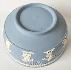 Wedgwood Blue Jasperware Bowl Dancing Hours 8 Inch