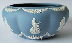 Wedgwood Blue Jasperware Bowl Petal Shaped