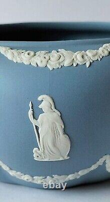 Wedgwood Blue Jasperware Bowl Petal Shaped