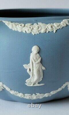 Wedgwood Blue Jasperware Bowl Petal Shaped