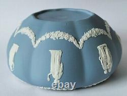 Wedgwood Blue Jasperware Bowl Petal Shaped