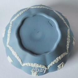 Wedgwood Blue Jasperware Bowl Petal Shaped