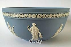 Wedgwood Blue Jasperware Bowl and White Muse and Apollo