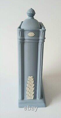 Wedgwood Blue Jasperware Clock Queen Mother