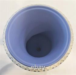 Wedgwood Blue Jasperware Covered Two Handled Campagna Vase Urn